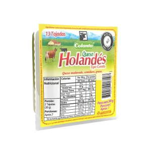 QUESO COLANTA HOLANDES X 10 TAJADAS