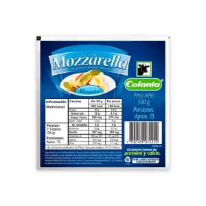 QUESO TIPO MOZARELLA TAJADO COLANTA X50